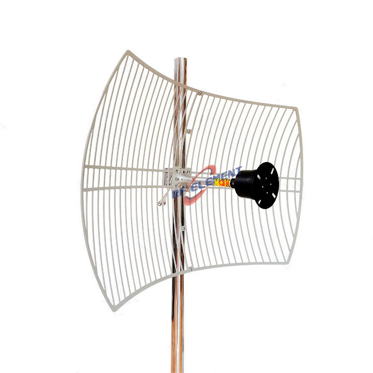 4G 5G Antenna Outdoor MIMO Feedhorn for Parabolic Dish and Parabolic Grid, 1700-4200MHz