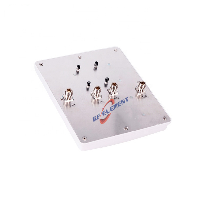 WIFI Dual Bands Dual Polarity 4x4 MIMO Directional Panel Antenna,2.4/5.8GHz,14dBi