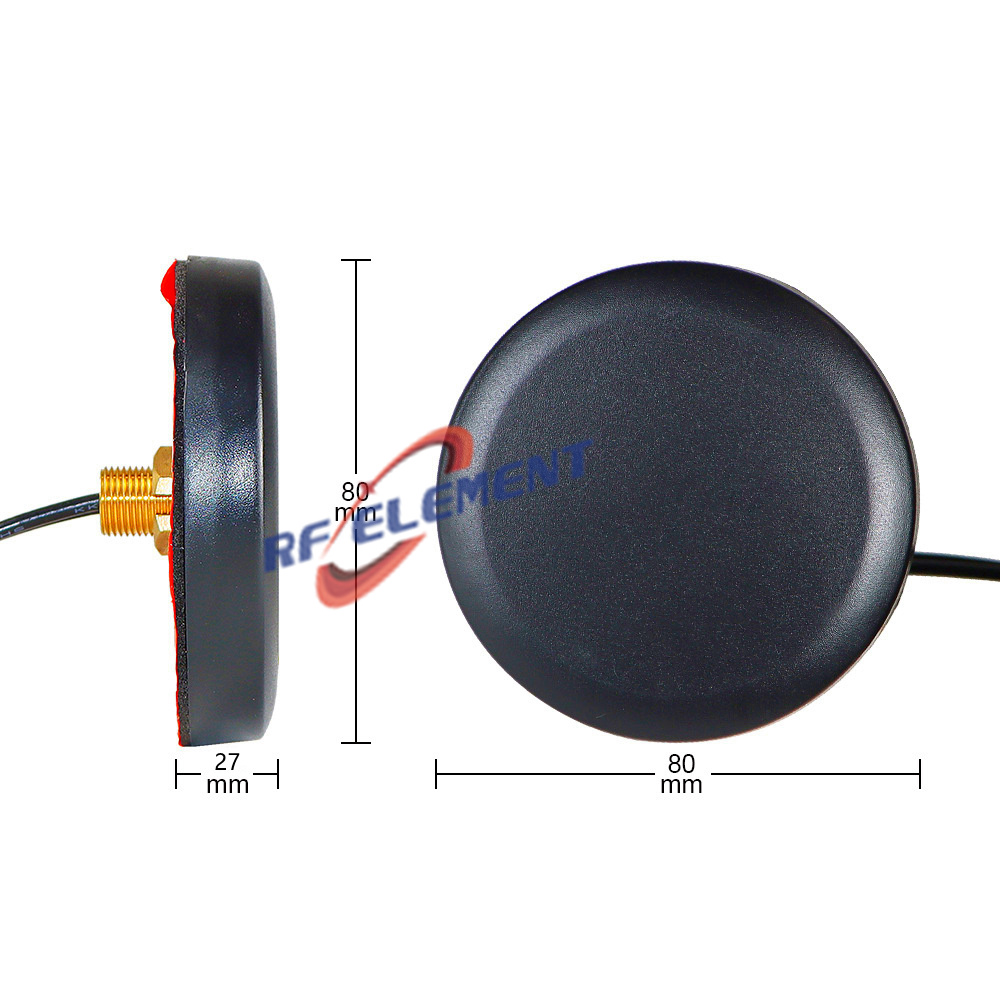 Low Profile GPS 4G 5G Puck Antenna (700-3800MHz))